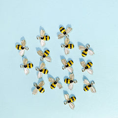 15pcs Alloy Bee DIY Jewelry Accessories Ornaments