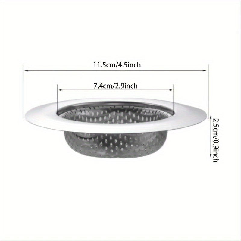 2pcs Stainless Steel Sink Basket Strainer Kitchen Sink Strainer