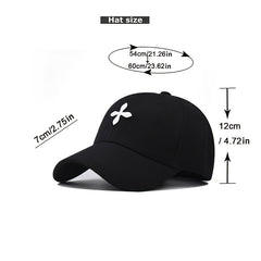 Cross Patch Baseball Cap Candy Casual Sun Hat Unisex Adjustable Sports Dad Hats