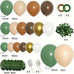 142pcs Jungle Safari Balloon Garland Set for Birthday Wedding Showe