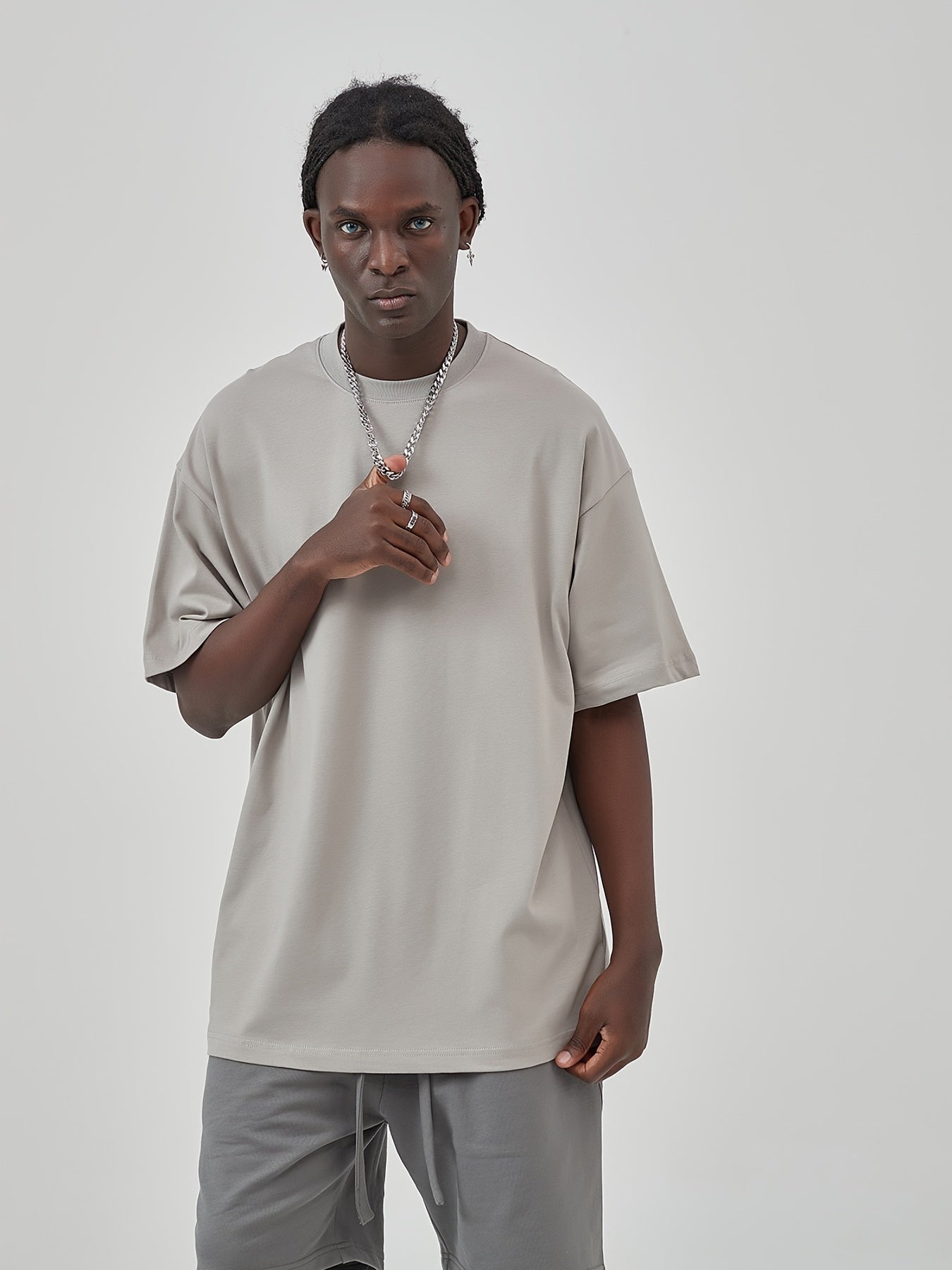 Men's Cotton Oversized Short Sleeves T Shirt Comfortable
