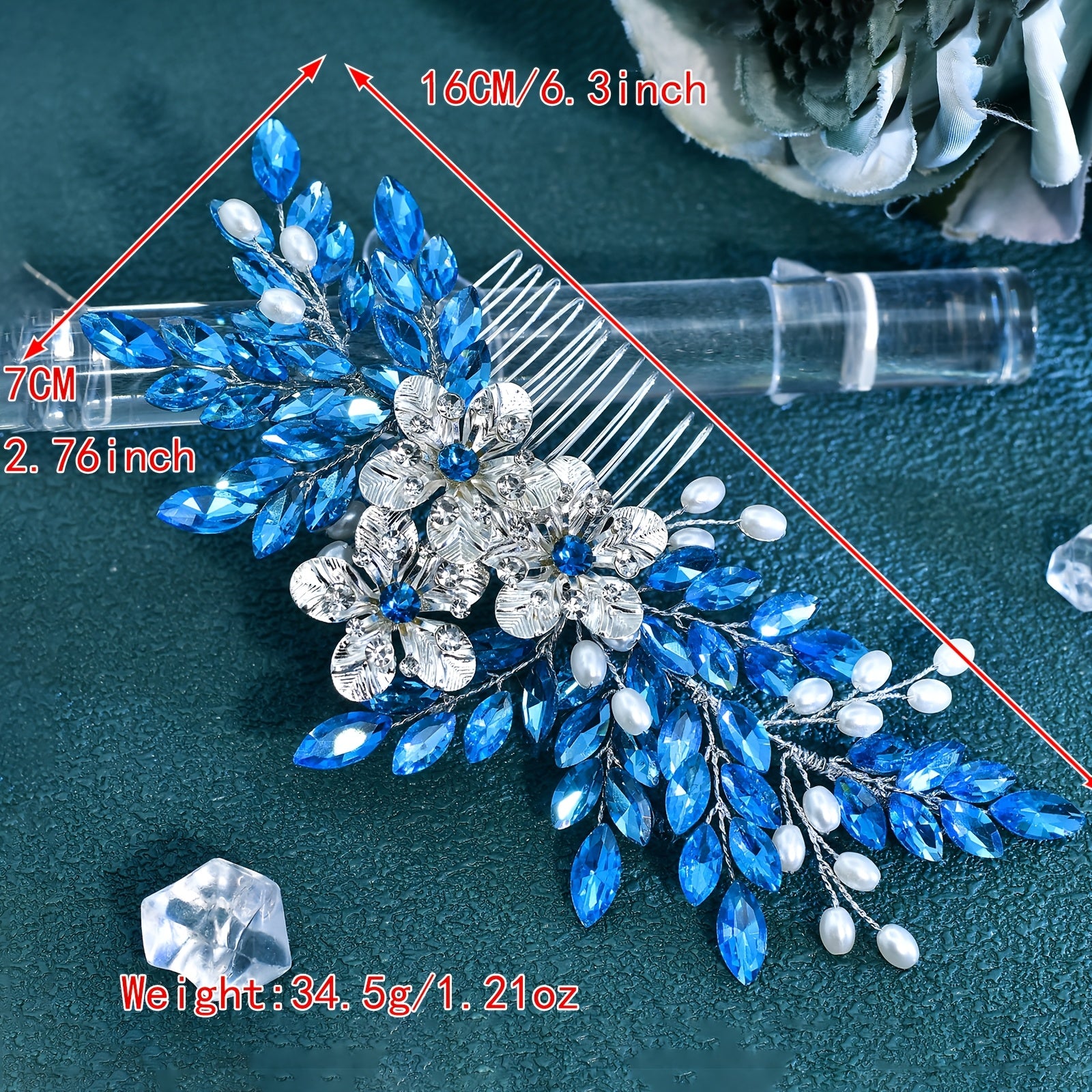 Sparkling Rhinestone Bridal Headpiece for Women