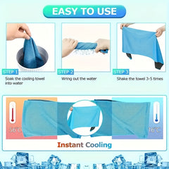 Stay Dry with Quick Drying Ice Silk Cooling Towel for Sports & Fitness