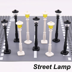 57pcs Traffic Building Bricks Set: Road Sign & Traffic Light Construction Kit