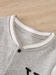 Cute Baby Boy Baseball Bodysuit for Casual Sports