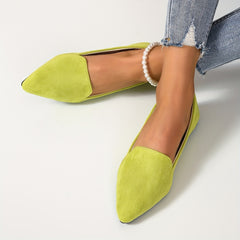 Women's Pointed Toe Ballet Flats Soft Sole Shoes