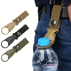 Tactical Nylon Water Bottle Hanging Clip Outdoor Camping Hiking Travel