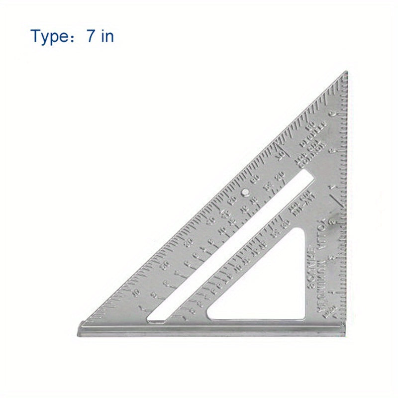 Aluminium Triangle Ruler 17 78 Cm Carpenter Set Square Angle Woodworking Tools