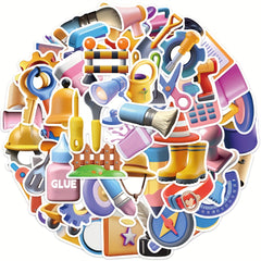50pcs Tool Series Graffiti Stickers Waterproof DIY Creative Stickers