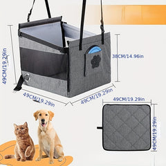 Breathable Dog Car Seat for Small to Large Dogs