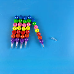 15pcs Lollipop Building Block Crayons & Pencils Fun Pens Back to School