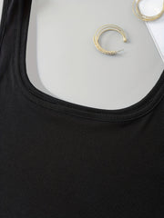 Ribbed Knit Crop Tank Top Sleeveless Skinny Tank Top