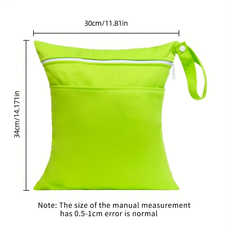 Children's Plain Diaper Bag Double Pocket Diaper Storage Bag