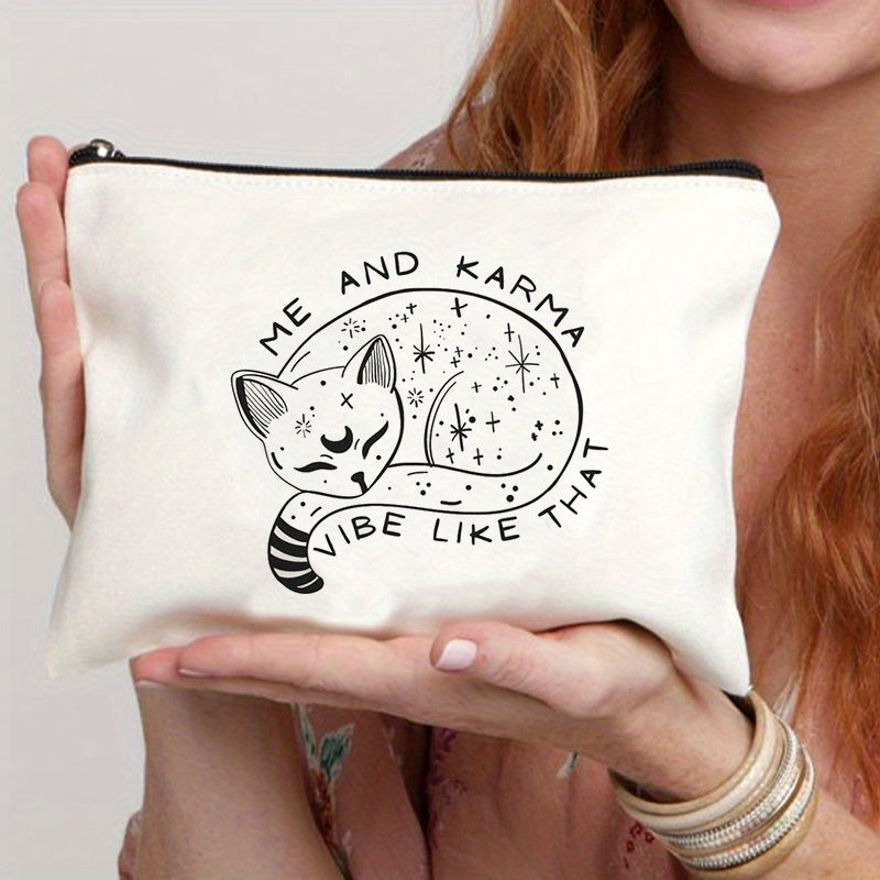 Cartoon Pattern Zipper Carry On Bag Lightweight Pouch