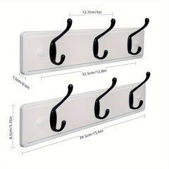 Wall Mounted Coat Rack 6 Hooks 40 64 Cm Coat & Hat Rack for Hallways Living