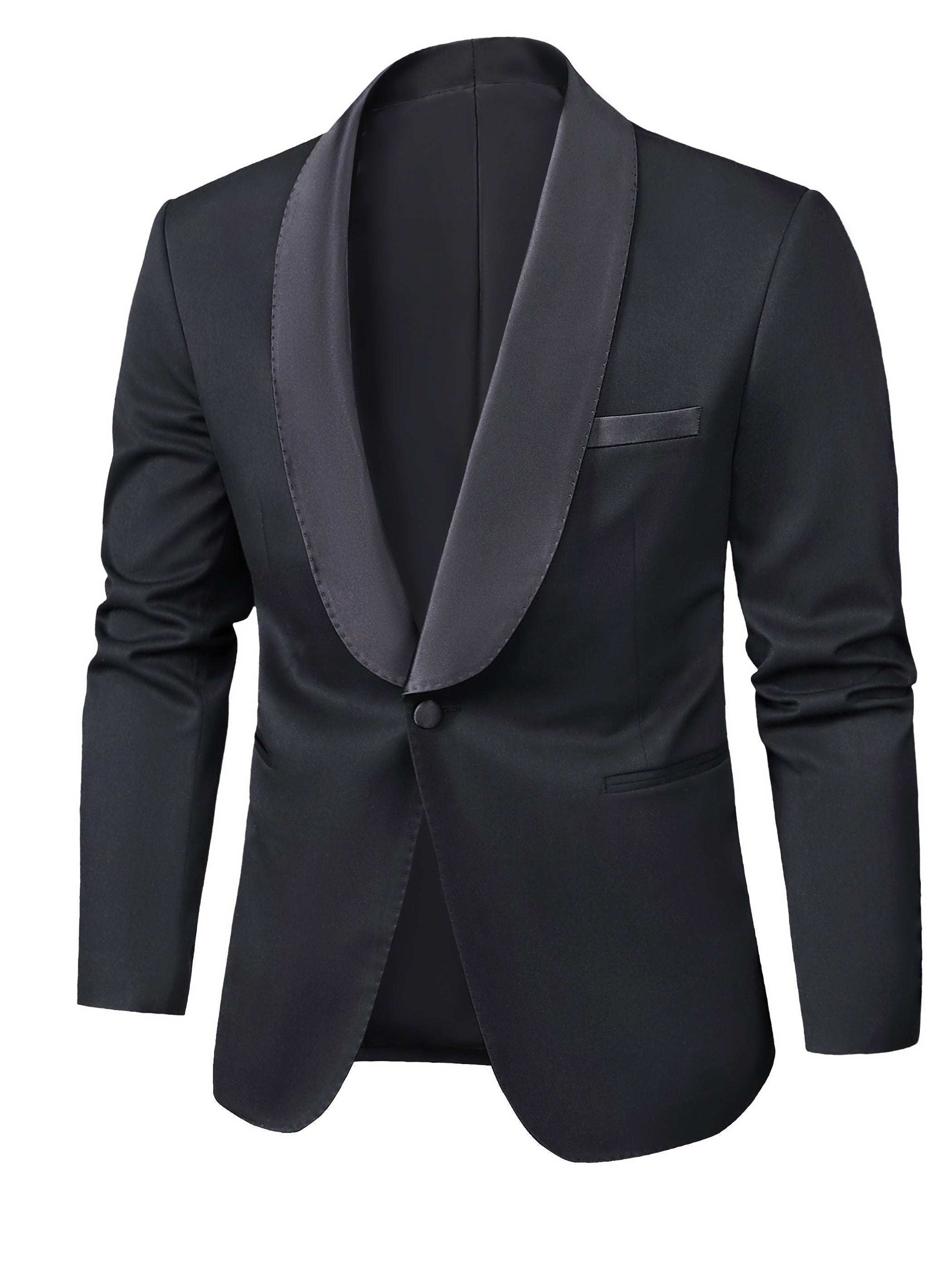Shining Lapel Tuxedo Jacket Men s Casual Dinner Jacket For Wedding Banquet