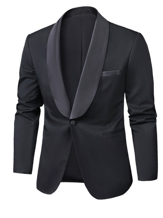 Shining Lapel Tuxedo Jacket Men s Casual Dinner Jacket For Wedding Banquet