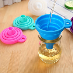 Silicone Folding Funnel Portable Mini Kitchen Leak Household Liquid Dispenser