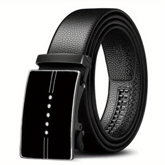 Men's Casual Belt with Automatic Buckle