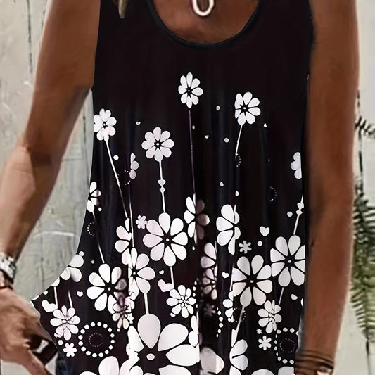  Floral Print Tank Top for Women