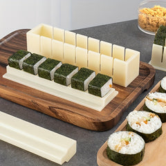 10pcs Sushi Maker Roller Rice Mold DIY Sushi Making Mold Kitchen Tool