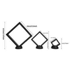 3D Floating Frame Display Holder Stand for Coins and Jewelry