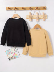 2pcs 'Daddy's Girls' Sweatshirts Set Long Sleeve Top Pullovers For Girls
