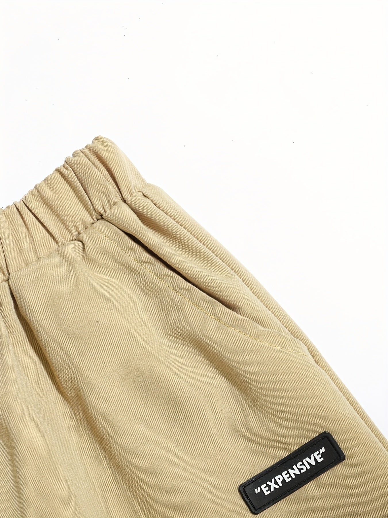 Boys Letter Print Cargo Pants Elastic Waist Jogger Pants Kids Clothing