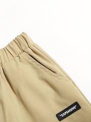 Boys Letter Print Cargo Pants Elastic Waist Jogger Pants Kids Clothing