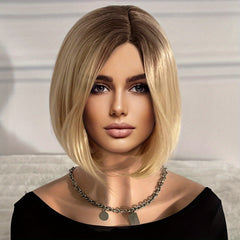 Short Bob Wavy Hair Wigs Bouncy Fluffy Hair Replacement Wigs for Women