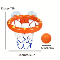 Children's Mini Basketball Hoop with Suction Cup - 3 Balls Set