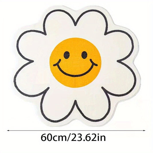 Sunflower Rug Happy Face Baby Play Mat Non-slip Foot Mat
