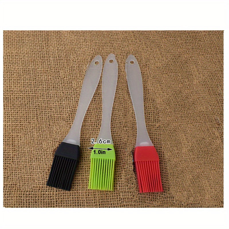 6pcs Silicone Portable Barbecue Baked Food Brush Kitchen Pancake Brush