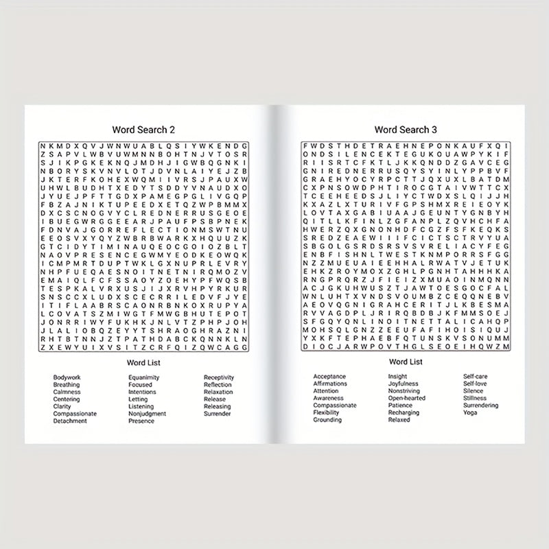 Mindfulness Relax Puzzle Book: Floral Alphabetical Word Lists