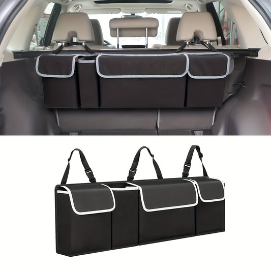Car Trunk Organizer Rear Seat Hanging Storage Bag Waterproof Foldable
