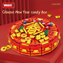 WOMA Chinese Year Blocks Candy Box Puzzle Shape Recognition Ideal for Kids