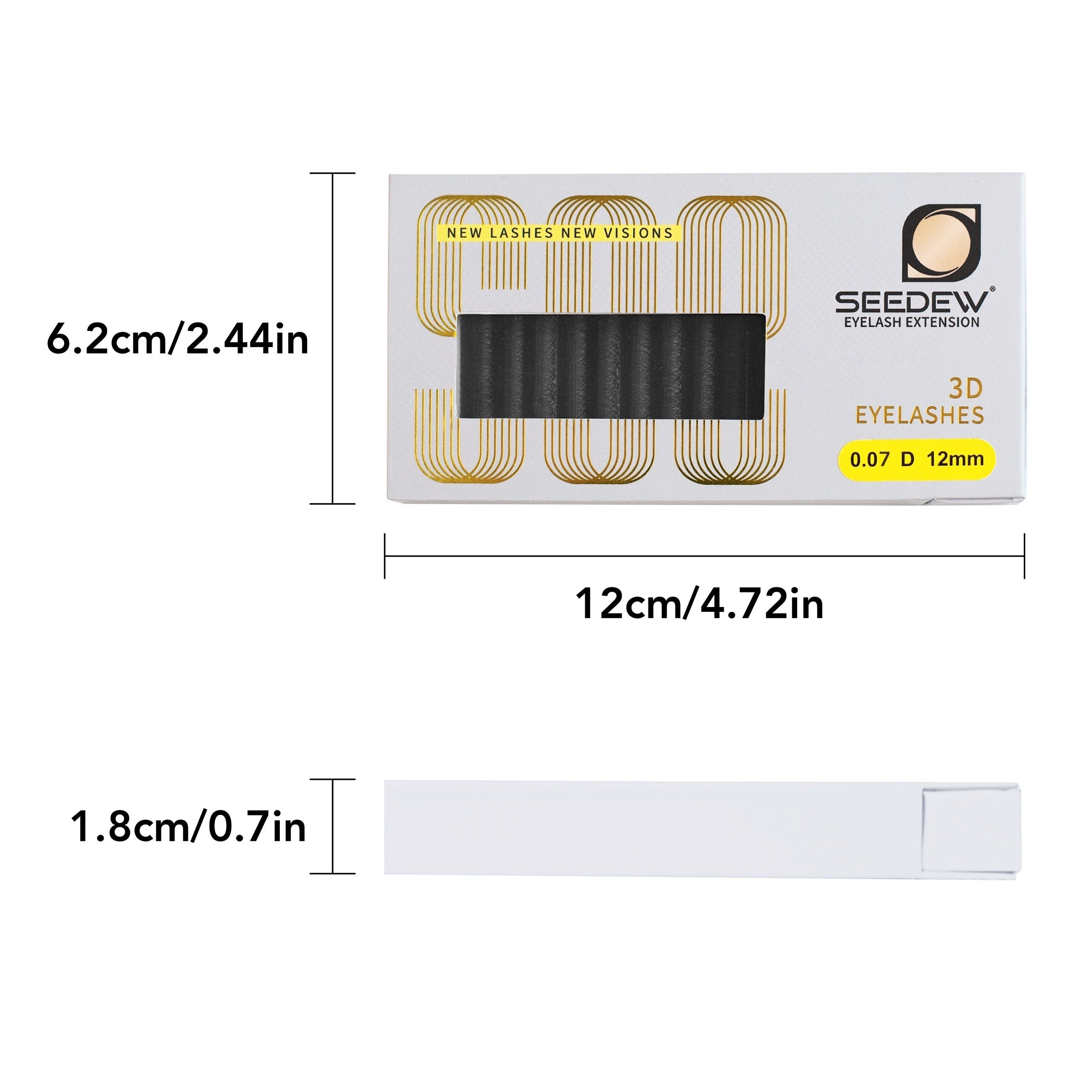 6D W Shape Lashes Double Split Tips 3D Automatic Flowering Eyelash Extensions