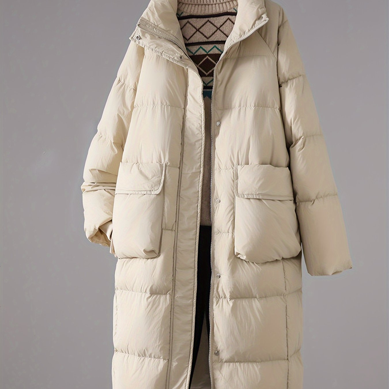 Long Puffer Jacket Women Winter Warm Outdoor Clothing