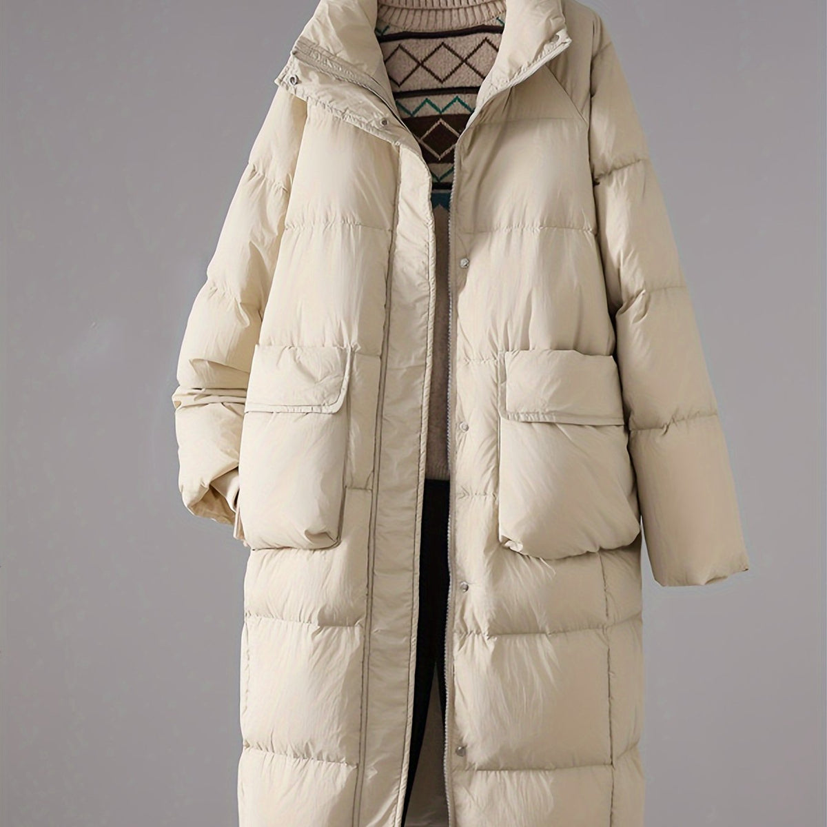 Long Puffer Jacket Women Winter Warm Outdoor Clothing