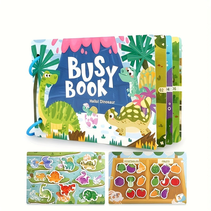 Children's Quiet Book Hook and Loop Puzzle Painting Activity Gift Idea