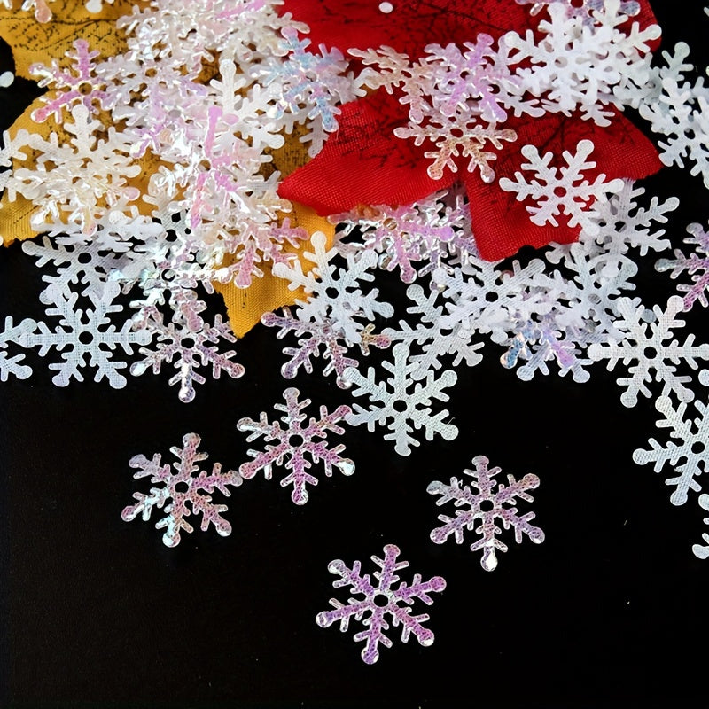 Winter Christmas Glitter Snowflake Confetti Pack - Wedding Party Birthday Decor