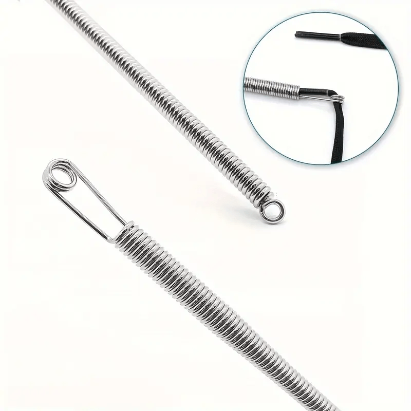 2pcs Metal Spring Threading Tool Easy Rope Bending Sewing Accessory