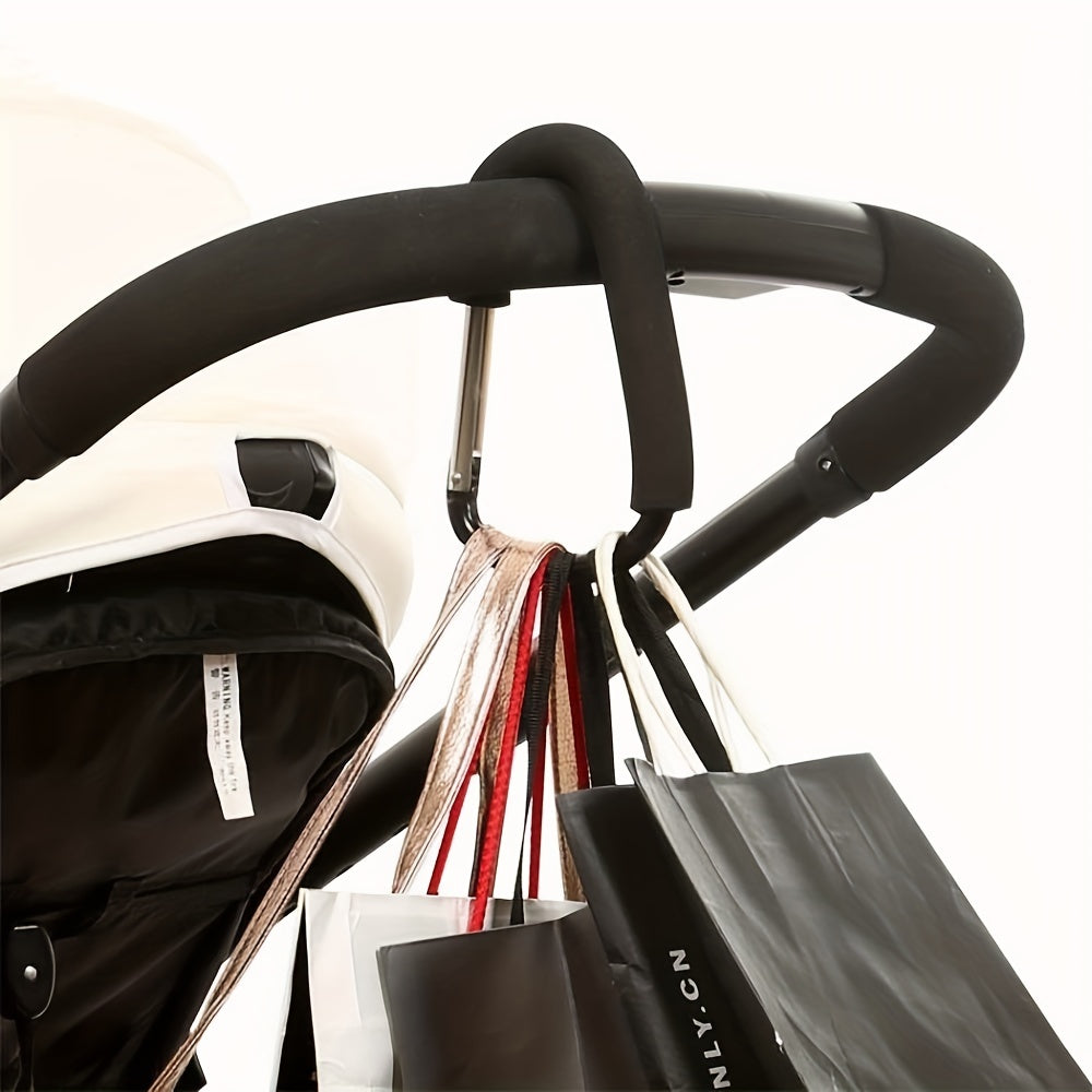Stroller Hooks for Hanging Bags Mommy Stroller Clip Organizer Hook - 1/2 Pack