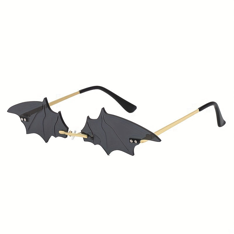 Y2K Rimless Bat Sunglasses UV400