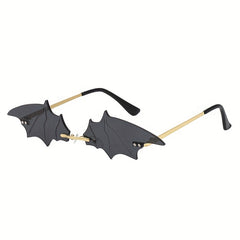 Y2K Rimless Bat Sunglasses UV400