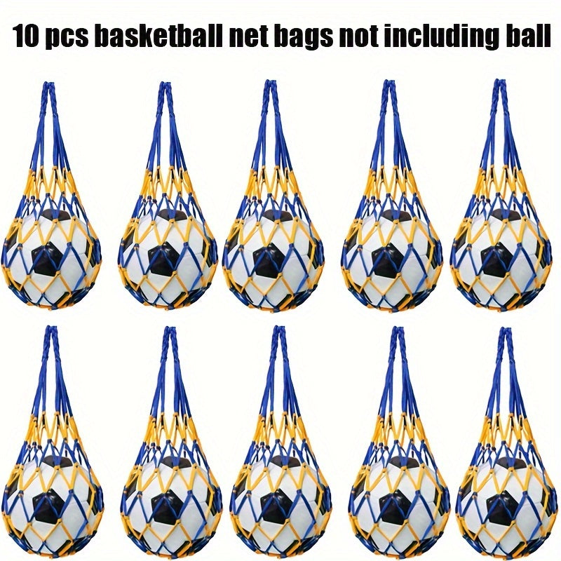 10PCS Mesh Storage Net Bag for Sports Equipment