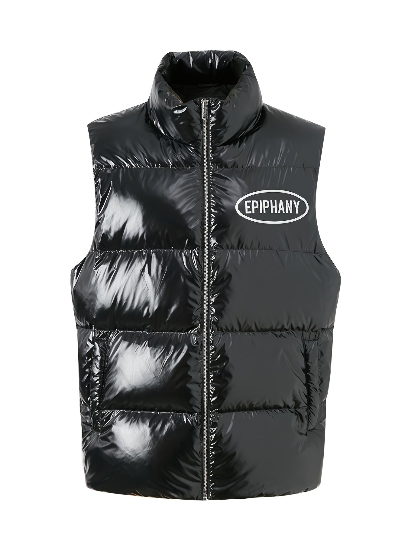 Sleeveless Solid Vest With Pockets for Winter & Fall
