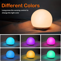 Bright Rechargeable Night Light for Children, RGB Warm Red LED Night Light