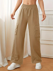 Cargo Pants Casual High Waist Pants Women's Clothing