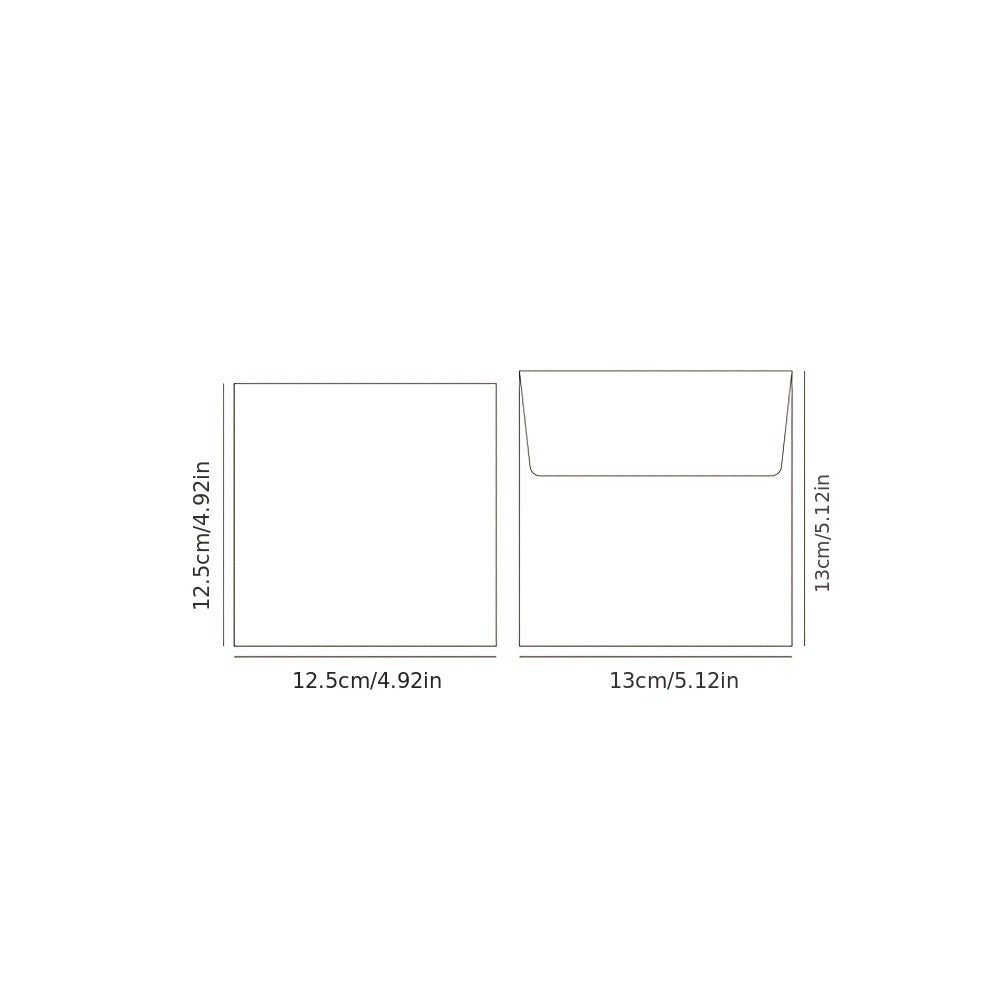 Birthday Set 4pcs Envelope Gift Card for Friends, Relatives, Lover